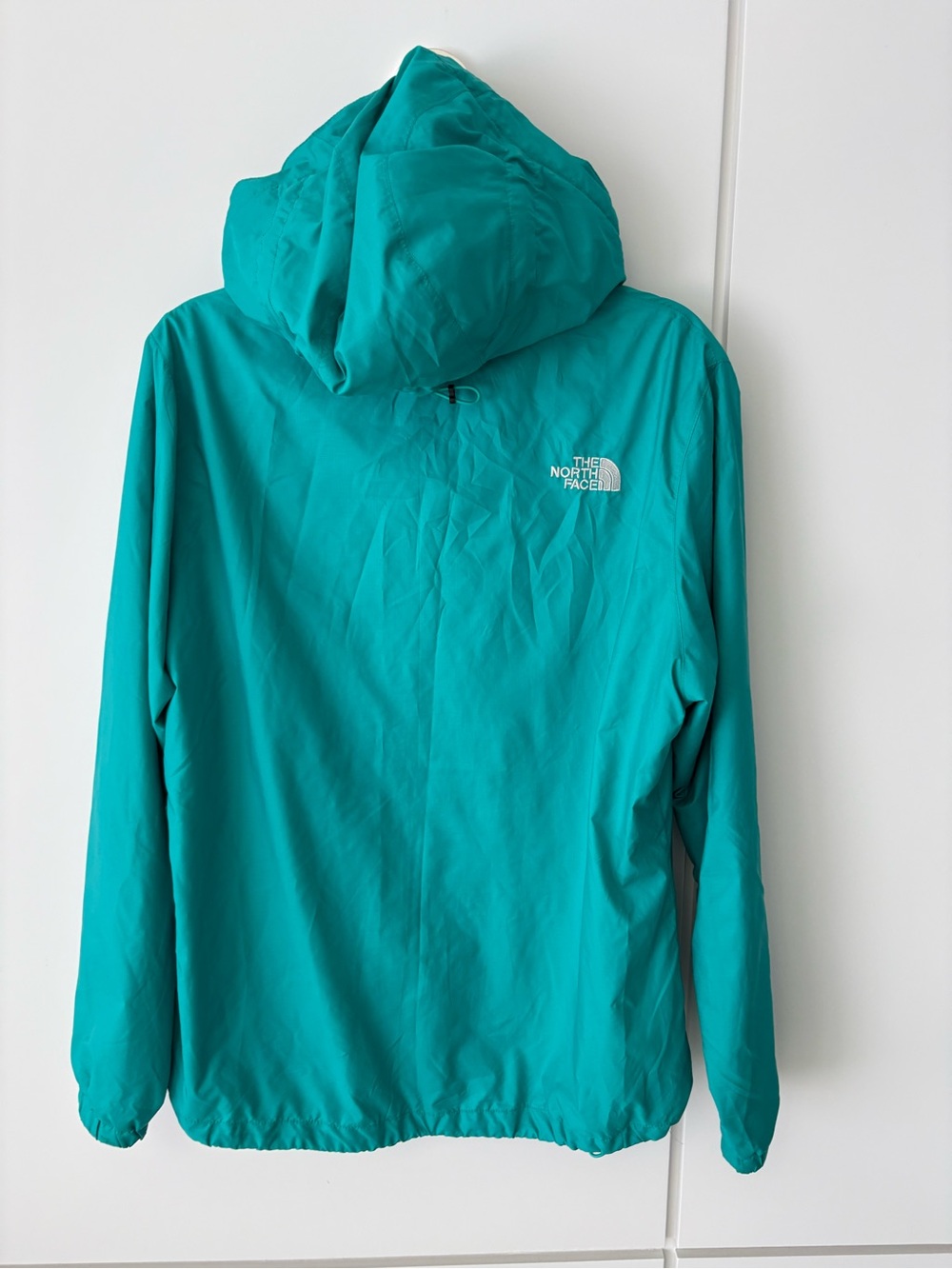 THE NORTH FACE Women’s Lightweight Hooded Windbreaker Jacket • Teal • L - Picture 9 of 13